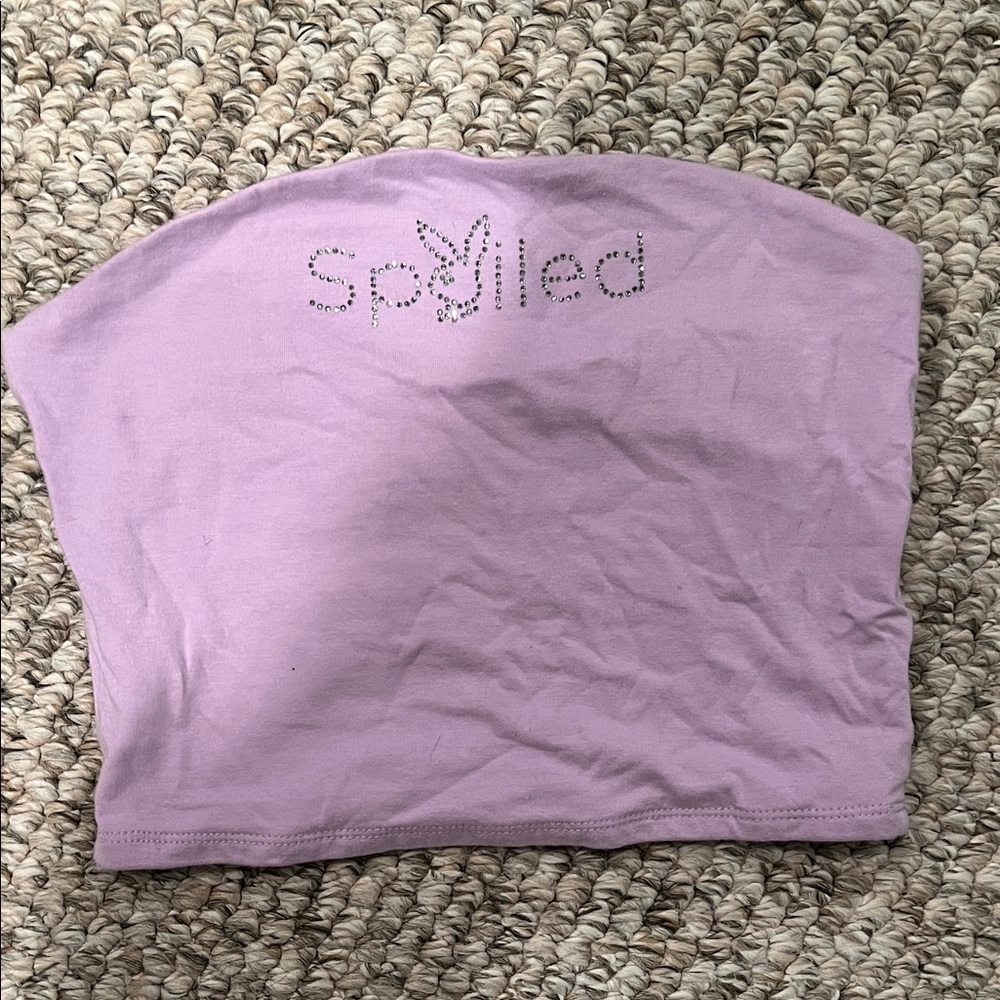 PacSun Lilac 'Spoiled' Crop Top